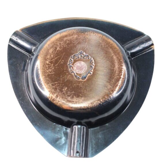 Vintage Handcrafted Copper Azure Seas Ashtray Embossed Edges Made South Africa - Picture 4 of 10